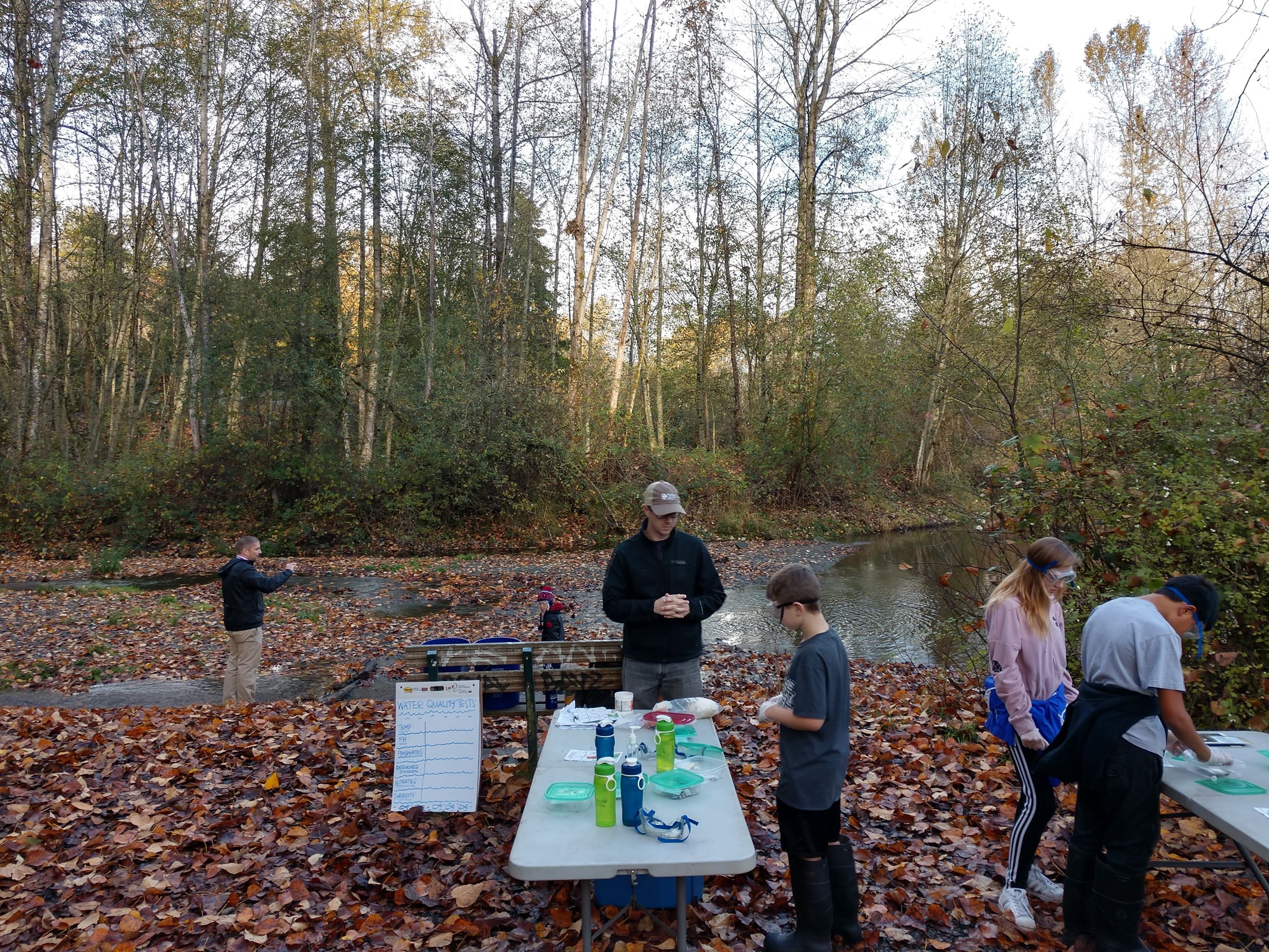 Surprise Lake MS field trip to Swan Creek