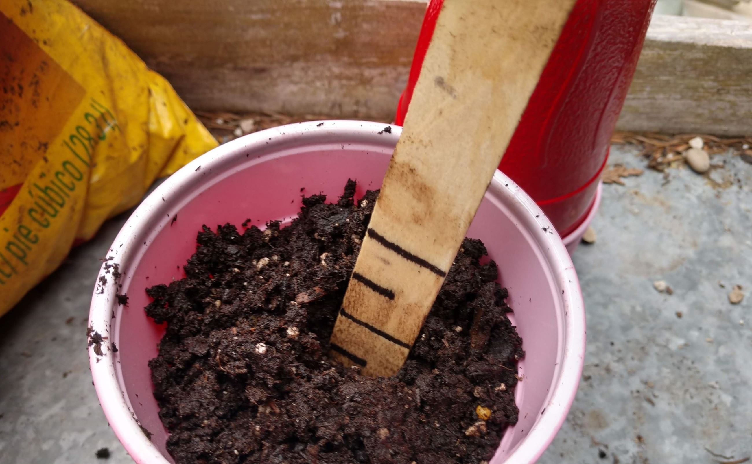 make a dent at the appropriate depth