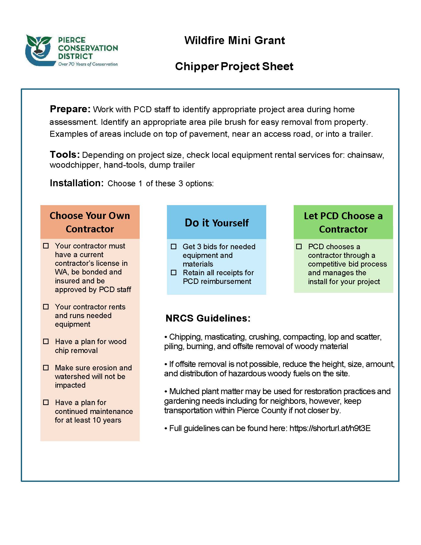 Woody Residue Treatment