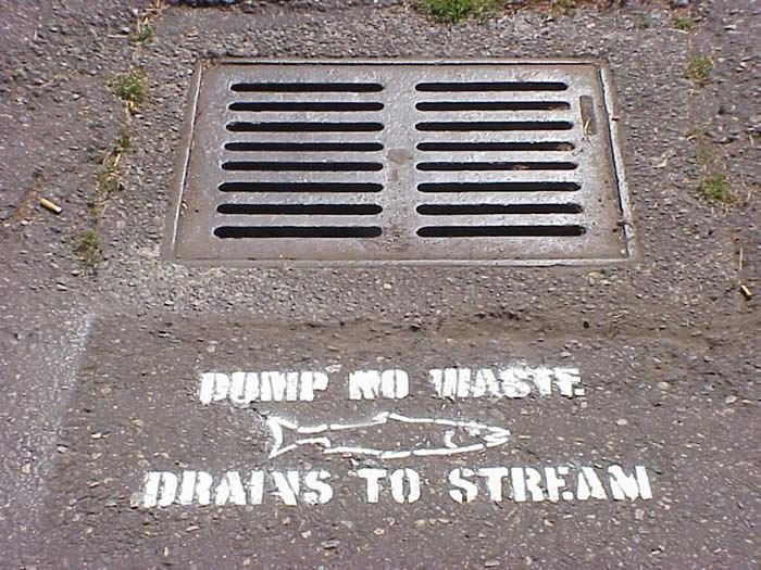 stenciled-drain