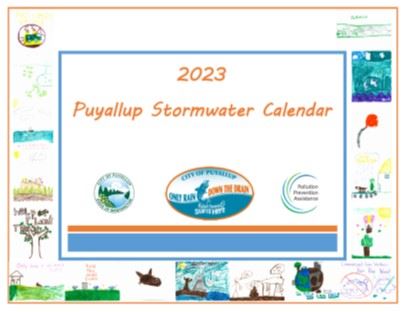 A preview of the 2023 with the children's artwork.