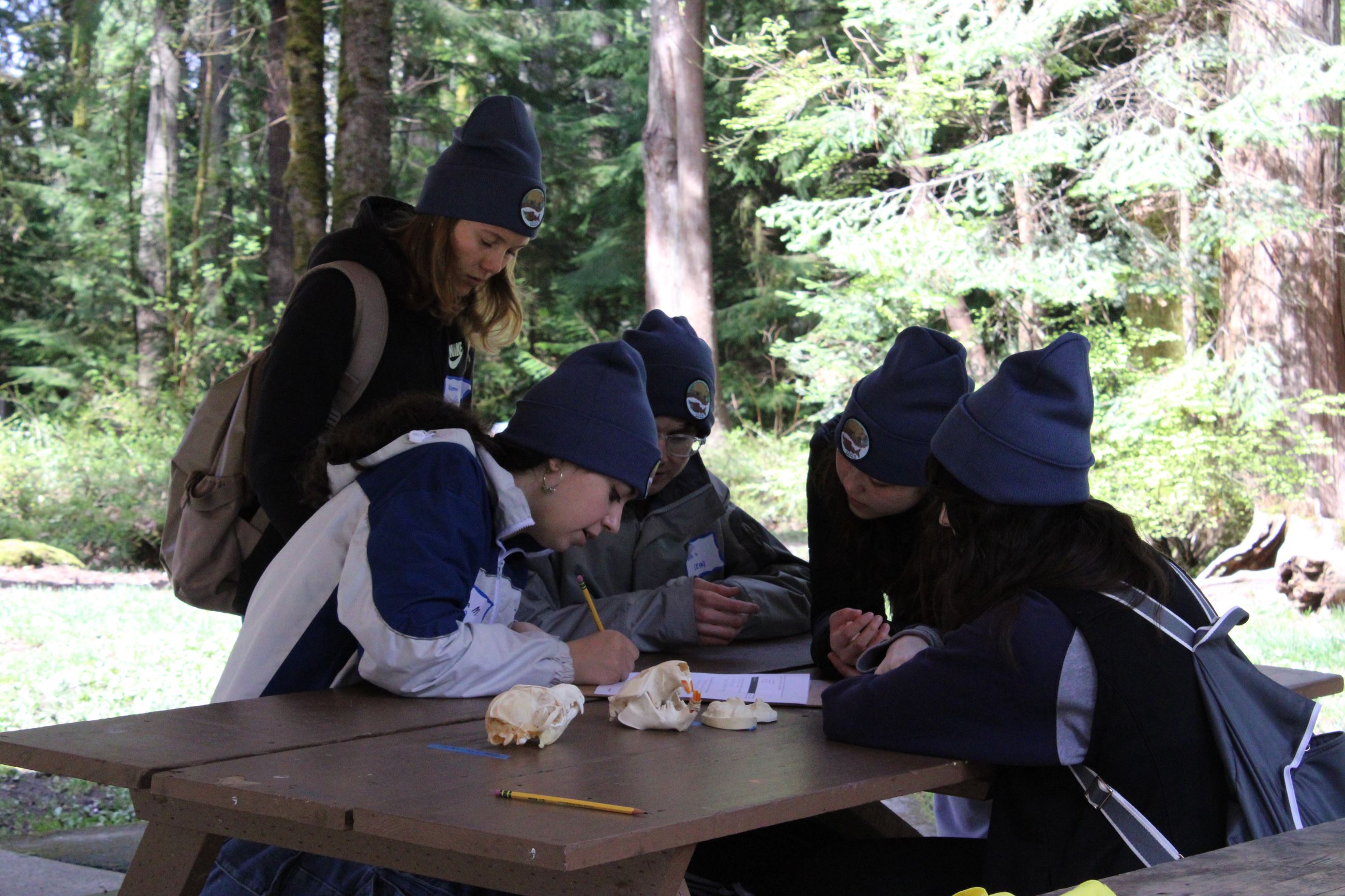 Students at the Wildlife Testing Station