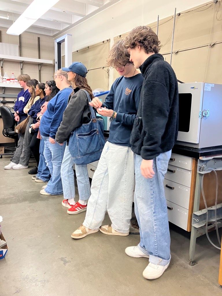 Envirothon students in a University of Washington Clean Energy Institute lab