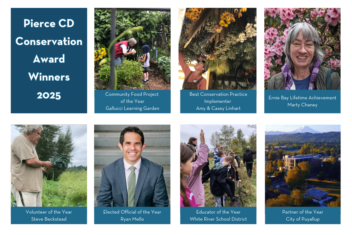 Collage of profile photo shots for each of the 7 Conservation Award Winners 2025