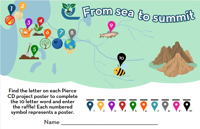 A colorful half sheet map activity for our Annual Celebration